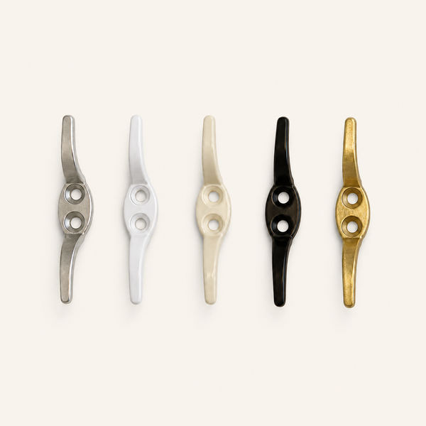Roman blind cleats in a selection of finishes